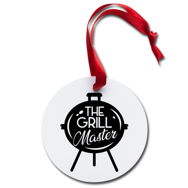 The Grill Master BBQ Holiday Ornament - white
