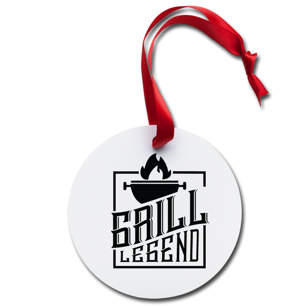Grill Legend BBQ Holiday Ornament - white