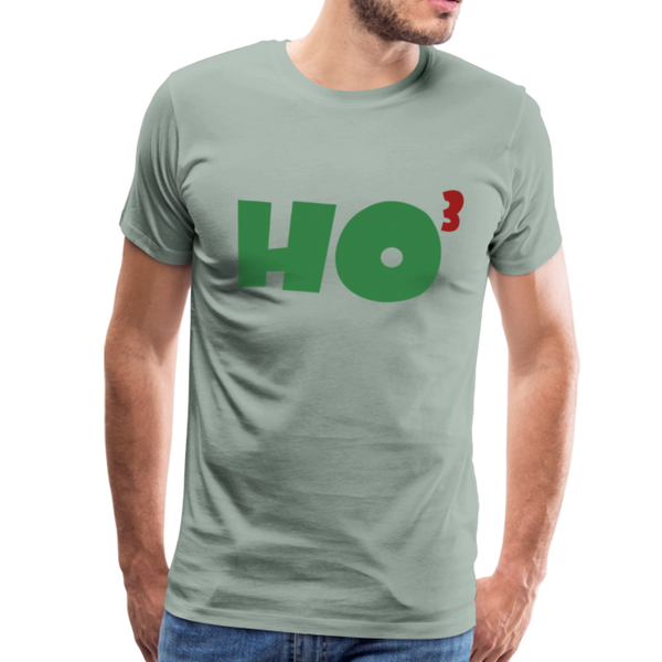 Ho to the Third Power Men's Premium T-Shirt - steel green