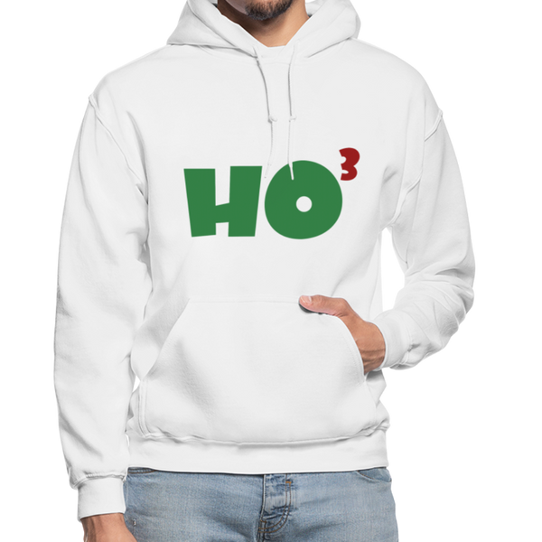 Ho to the Third Power Gildan Heavy Blend Adult Hoodie - white
