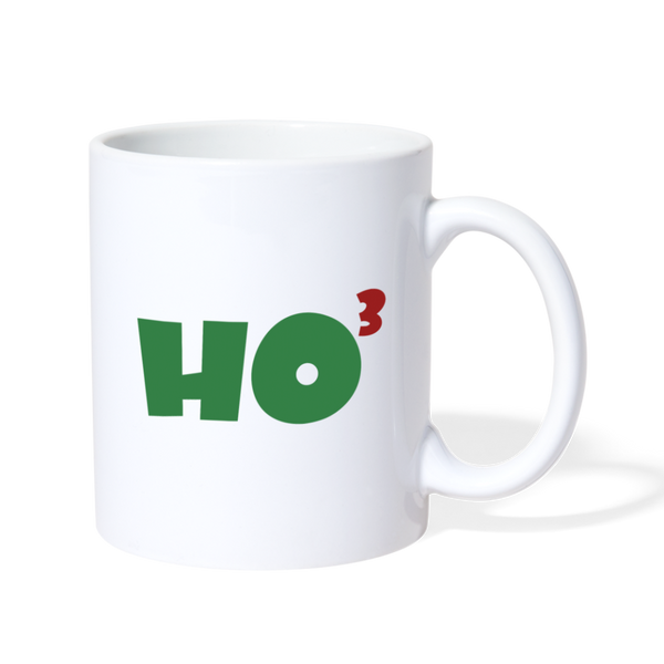 Ho to the Third Power Coffee/Tea Mug - white