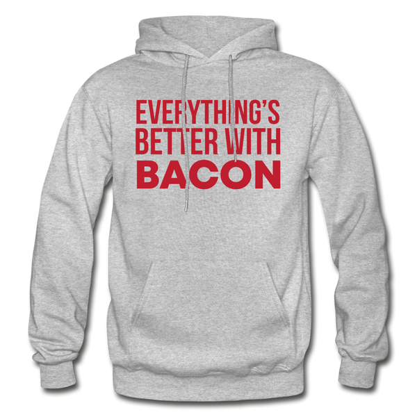Everythings's Better with Bacon Gildan Heavy Blend Adult Hoodie - heather gray