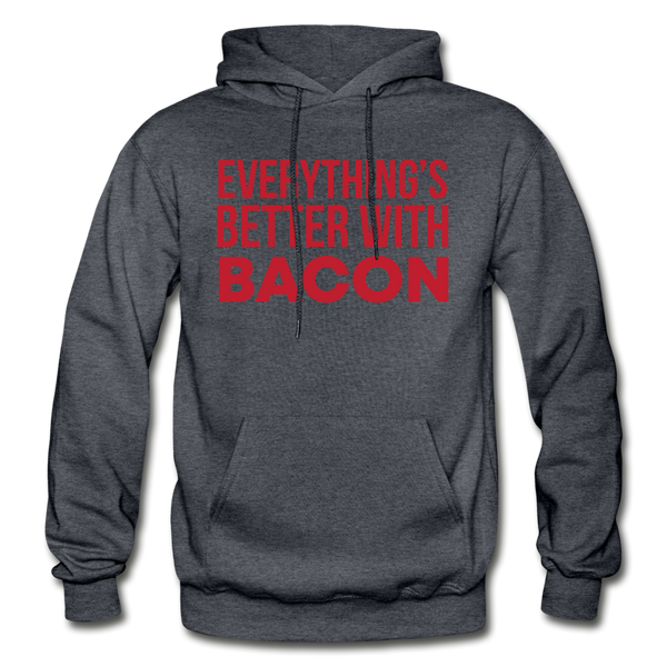 Everythings's Better with Bacon Gildan Heavy Blend Adult Hoodie - charcoal gray
