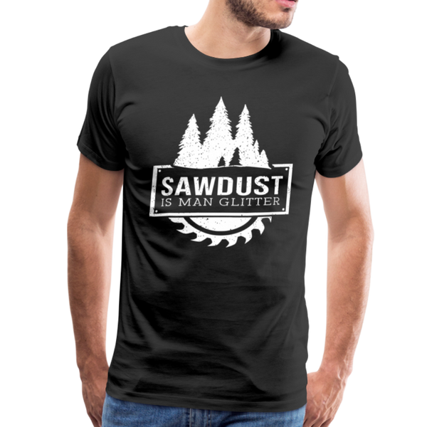 Sawdust is Man Glitter Men's Premium T-Shirt - black