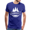 Sawdust is Man Glitter Men's Premium T-Shirt - royal blue