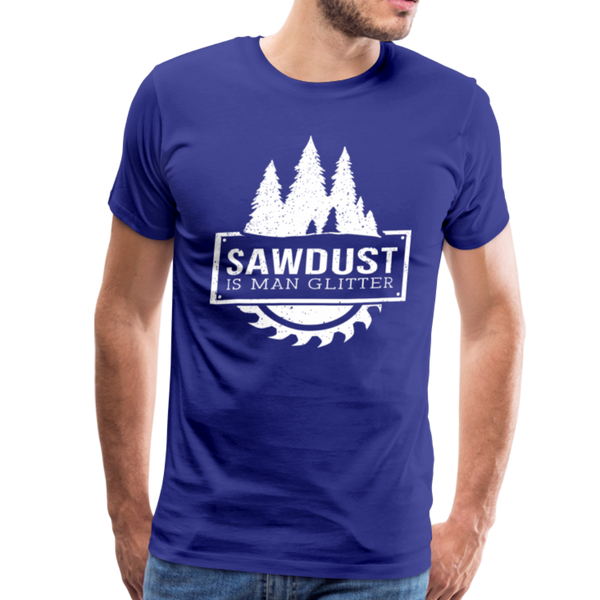 Sawdust is Man Glitter Men's Premium T-Shirt - royal blue
