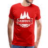 Sawdust is Man Glitter Men's Premium T-Shirt - red
