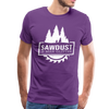 Sawdust is Man Glitter Men's Premium T-Shirt - purple