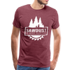 Sawdust is Man Glitter Men's Premium T-Shirt - heather burgundy