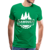 Sawdust is Man Glitter Men's Premium T-Shirt - kelly green