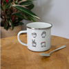 Rock, Paper, Scissors, Table Saw Funny Camper Mug