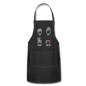 Rock, Paper, Scissors, Table Saw Funny Adjustable Apron
