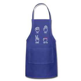Rock, Paper, Scissors, Table Saw Funny Adjustable Apron