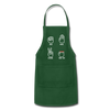 Rock, Paper, Scissors, Table Saw Funny Adjustable Apron - forest green