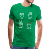 Rock, Paper, Scissors, Table Saw Funny Men's Premium T-Shirt - kelly green
