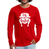 Let's Get Basted Men's Premium Long Sleeve T-Shirt - red