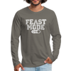 Feast Mode On Men's Premium Long Sleeve T-Shirt - asphalt gray