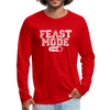 Feast Mode On Men's Premium Long Sleeve T-Shirt - red