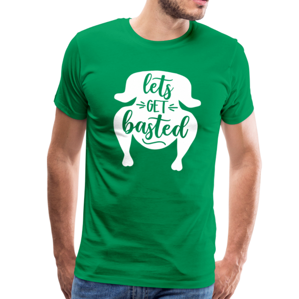 Let's Get Basted Men's Premium T-Shirt - kelly green