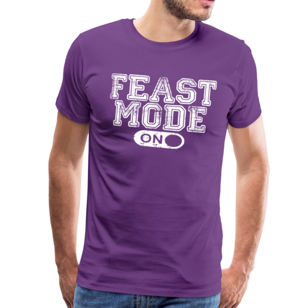 Feast Mode On Men's Premium T-Shirt - purple