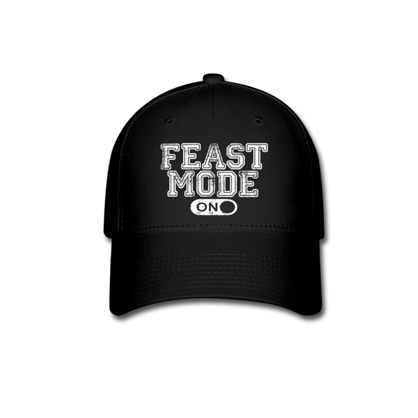 Feast Mode On Baseball Cap - black