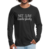 Not Slim Kinda Shady Men's Premium Long Sleeve T-Shirt - black