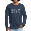 Not Slim Kinda Shady Men's Premium Long Sleeve T-Shirt - navy