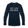 Not Slim Kinda Shady Men's Premium Long Sleeve T-Shirt - deep navy