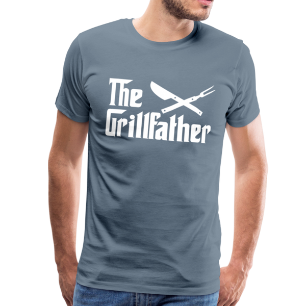 The Grillfather Men's Premium T-Shirt - steel blue