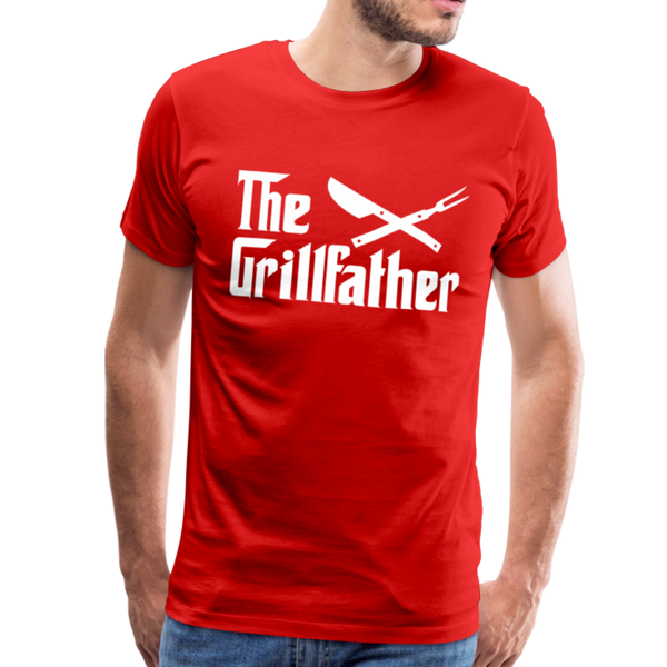 The Grillfather Men's Premium T-Shirt - red