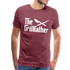 The Grillfather Men's Premium T-Shirt - heather burgundy