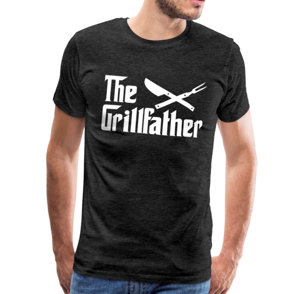 The Grillfather Men's Premium T-Shirt - charcoal gray