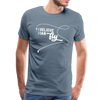 I Believe I Can Fly Fishing Men's Premium T-Shirt - steel blue