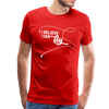 I Believe I Can Fly Fishing Men's Premium T-Shirt - red