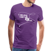 I Believe I Can Fly Fishing Men's Premium T-Shirt - purple