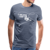 I Believe I Can Fly Fishing Men's Premium T-Shirt - heather blue