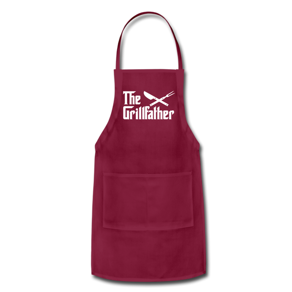 The Grillfather Adjustable Apron - burgundy