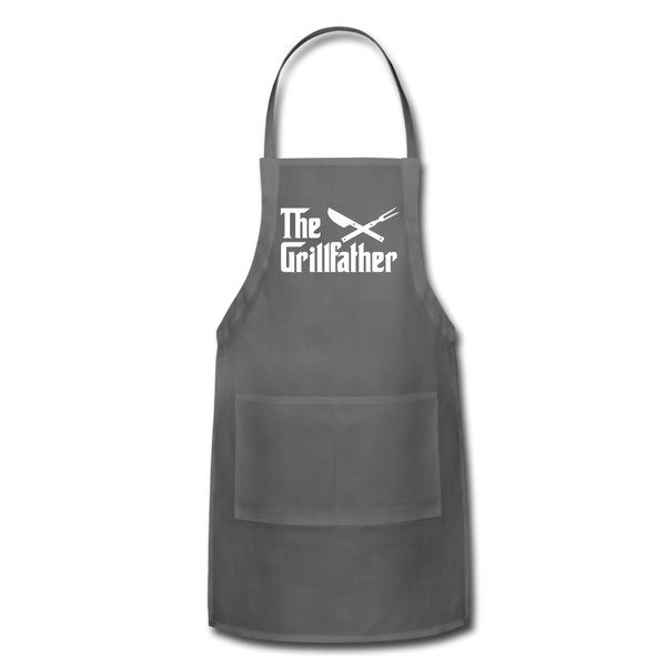 The Grillfather Adjustable Apron - charcoal