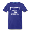 Veni Vidi Vapos I Came I Saw I Smoked: BBQ Smoker Men's Premium T-Shirt - royal blue