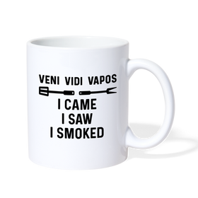 Veni Vidi Vapos I Came I Saw I Smoked: BBQ Smoker Coffee/Tea Mug