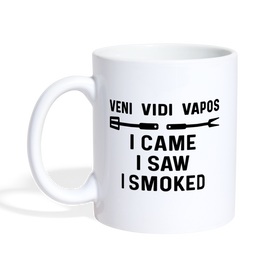 Veni Vidi Vapos I Came I Saw I Smoked: BBQ Smoker Coffee/Tea Mug