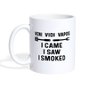Veni Vidi Vapos I Came I Saw I Smoked: BBQ Smoker Coffee/Tea Mug