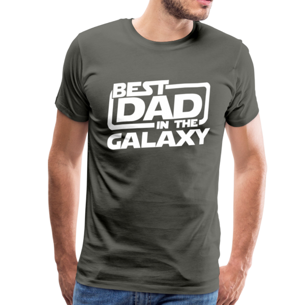 Best Dad in the Galaxy Men's Premium T-Shirt - asphalt gray