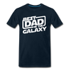 Best Dad in the Galaxy Men's Premium T-Shirt - deep navy