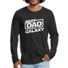 Best Dad in the Galaxy Men's Premium Long Sleeve T-Shirt - black