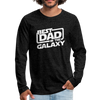 Best Dad in the Galaxy Men's Premium Long Sleeve T-Shirt - charcoal gray