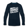 Best Dad in the Galaxy Men's Premium Long Sleeve T-Shirt - deep navy
