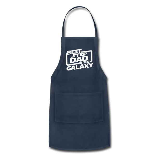 Best Step Dad in the Galaxy Adjustable Apron - navy