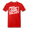 Best Step Dad in the Galaxy Men's Premium T-Shirt - red