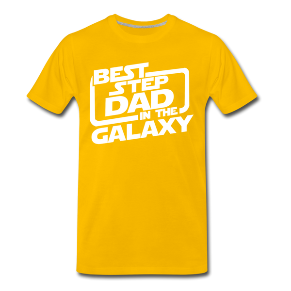 Best Step Dad in the Galaxy Men's Premium T-Shirt - sun yellow